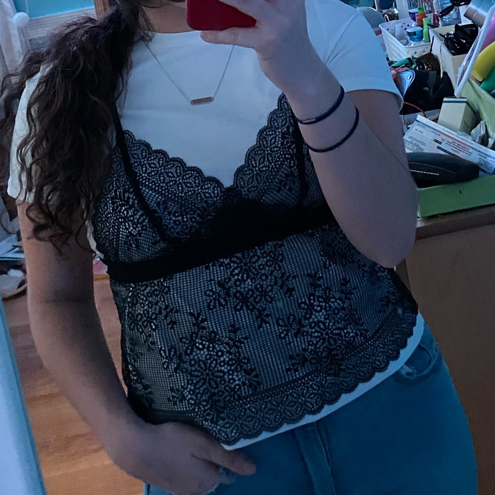 Dual lace shirt